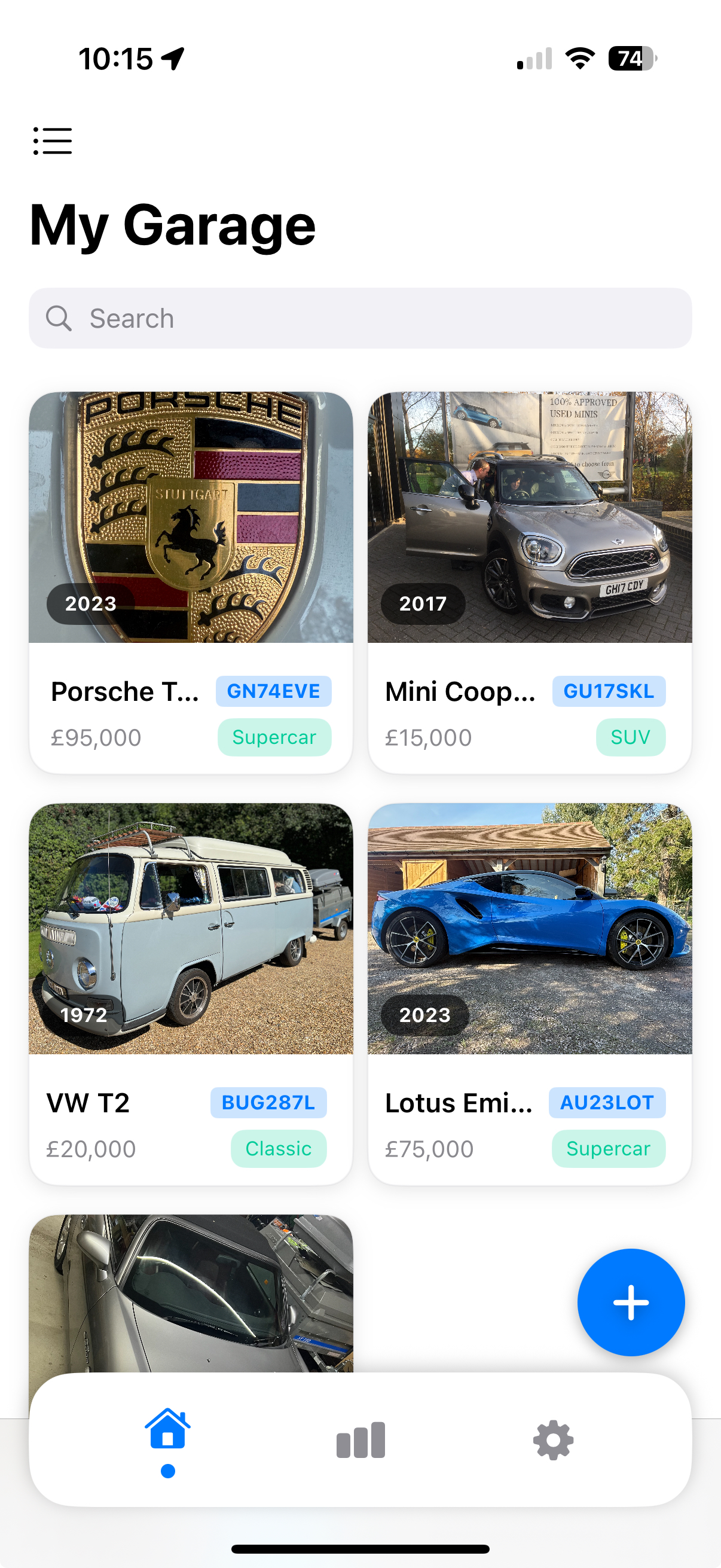 Fleety App - My Garage